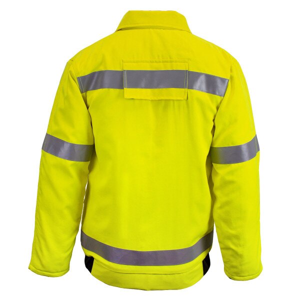 NSA Vizable FR Class 3 Bomber Jacket with Lanyard Access in Hi-Vis Yellow